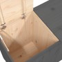 Baúl para la colada madera maciza de pino gris 88,5x44x66 cm de vidaXL, Cestas para ropa - Ref: Foro24-823571, Precio: 127,91...