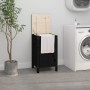 Baúl para la colada madera maciza de pino negro 44x44x76 cm de vidaXL, Cestas para ropa - Ref: Foro24-823578, Precio: 76,59 €...