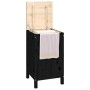 Baúl para la colada madera maciza de pino negro 44x44x76 cm de vidaXL, Cestas para ropa - Ref: Foro24-823578, Precio: 76,59 €...