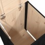 Baúl para la colada madera maciza de pino negro 44x44x76 cm de vidaXL, Cestas para ropa - Ref: Foro24-823578, Precio: 76,59 €...