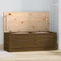 Caja almacenaje madera maciza pino marrón miel 89x36,5x33 cm de vidaXL, Armarios y almacenamiento - Ref: Foro24-823622, Preci...