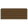 Caja almacenaje madera maciza pino marrón miel 89x36,5x33 cm de vidaXL, Armarios y almacenamiento - Ref: Foro24-823622, Preci...