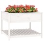 Jardinera de estante madera maciza pino blanca 111,5x111,5x81cm en Macetas y jardineras | Comprar online en Foru.es