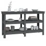 Solid gray pine wood workbench 142.5x50x80 cm by vidaXL, Work tables - Ref: Foro24-823651, Price: 177,20 €, Discount: %