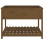 Jardinera y estante madera maciza pino marrón 111,5x111,5x81 cm en Macetas y jardineras | Comprar online en Foru.es