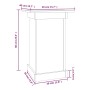 Soporte para plantas madera maciza de pino 40x40x60 cm de vidaXL, Soportes para macetas - Ref: Foro24-823629, Precio: 42,73 €...
