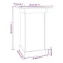 Soporte para plantas madera maciza de pino 40x40x60 cm de vidaXL, Soportes para macetas - Ref: Foro24-823629, Precio: 41,99 €...