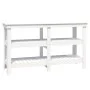 Solid white pine wood workbench 142.5x50x80 cm by vidaXL, Work tables - Ref: Foro24-823650, Price: 189,95 €, Discount: %