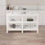 Solid white pine wood workbench 142.5x50x80 cm by vidaXL, Work tables - Ref: Foro24-823650, Price: 189,95 €, Discount: %