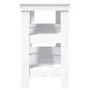Solid white pine wood workbench 142.5x50x80 cm by vidaXL, Work tables - Ref: Foro24-823650, Price: 189,95 €, Discount: %