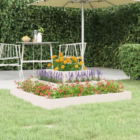 Jardinera de madera maciza de pino blanco 80x80x27 cm en Macetas y jardineras | Comprar online en Foru.es