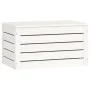 Caja de almacenaje madera maciza de pino blanco 59,5x36,5x33 cm de vidaXL, Armarios y almacenamiento - Ref: Foro24-823615, Pr...