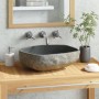 Lavabo de piedra de río ovalado 45-53 cm de vidaXL, Lavabos - Ref: Foro24-242668, Precio: 139,72 €, Descuento: %