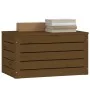 Caja almacenaje madera maciza pino marrón miel 59,5x36,5x33 cm de vidaXL, Armarios y almacenamiento - Ref: Foro24-823617, Pre...