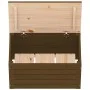 Caja almacenaje madera maciza pino marrón miel 59,5x36,5x33 cm de vidaXL, Armarios y almacenamiento - Ref: Foro24-823617, Pre...