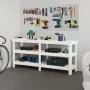 Solid white pine wood workbench 181x50x80 cm by vidaXL, Work tables - Ref: Foro24-823655, Price: 212,02 €, Discount: %