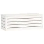 Caja de almacenaje madera maciza de pino blanco 89x36,5x33 cm de vidaXL, Armarios y almacenamiento - Ref: Foro24-823620, Prec...