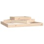 Jardinera de madera maciza de pino 112x112x27 cm en Macetas y jardineras | Comprar online en Foru.es