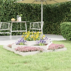 Jardinera madera maciza de pino blanco 112x112x27 cm en Macetas y jardineras | Comprar online en Foru.es