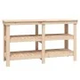 Solid pine wood workbench 142.5x50x80 cm by vidaXL, Work tables - Ref: Foro24-823649, Price: 140,19 €, Discount: %