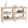 Werkbank aus massivem Kiefernholz, 142,5 x 50 x 80 cm von vidaXL, Arbeitstische - Ref: Foro24-823649, Preis: 140,19 €, Rabatt: %