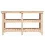 Solid pine wood workbench 142.5x50x80 cm by vidaXL, Work tables - Ref: Foro24-823649, Price: 140,19 €, Discount: %