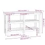Werkbank aus massivem Kiefernholz, 142,5 x 50 x 80 cm von vidaXL, Arbeitstische - Ref: Foro24-823649, Preis: 140,19 €, Rabatt: %