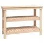 Solid pine wood workbench 110.5x50x80 cm by vidaXL, Work tables - Ref: Foro24-823644, Price: 115,83 €, Discount: %