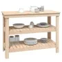 Solid pine wood workbench 110.5x50x80 cm by vidaXL, Work tables - Ref: Foro24-823644, Price: 115,83 €, Discount: %
