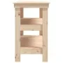 Solid pine wood workbench 110.5x50x80 cm by vidaXL, Work tables - Ref: Foro24-823644, Price: 115,83 €, Discount: %