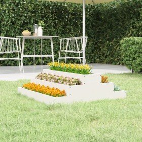 Jardinera de madera maciza de pino blanco 80x80x27 cm en Macetas y jardineras | Comprar online en Foru.es