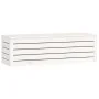 Caja de almacenaje madera maciza de pino blanco 109x36,5x33 cm de vidaXL, Armarios y almacenamiento - Ref: Foro24-823625, Pre...
