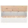 Caja de almacenaje madera maciza de pino blanco 109x36,5x33 cm de vidaXL, Armarios y almacenamiento - Ref: Foro24-823625, Pre...