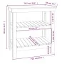 Solid gray pine wood workbench 78.5x50x80 cm by vidaXL, Work tables - Ref: Foro24-823641, Price: 111,94 €, Discount: %