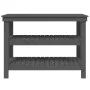 Solid gray pine wood workbench 110.5x50x80 cm by vidaXL, Work tables - Ref: Foro24-823646, Price: 123,27 €, Discount: %
