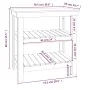 Banco de trabajo madera maciza pino marrón miel 78,5x50x80 cm de vidaXL, Mesas de trabajo - Ref: Foro24-823642, Precio: 87,23...