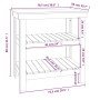 Banco de trabajo madera maciza pino marrón miel 78,5x50x80 cm de vidaXL, Mesas de trabajo - Ref: Foro24-823642, Precio: 88,05...