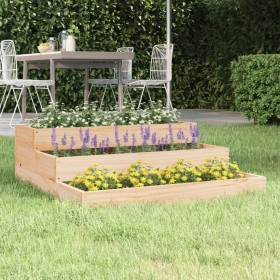 Jardinera de madera maciza de pino 78x78x27 cm en Macetas y jardineras | Comprar online en Foru.es