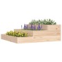 Jardinera de madera maciza de pino 78x78x27 cm en Macetas y jardineras | Comprar online en Foru.es