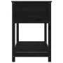 Jardinera con estante madera maciza pino negra 111,5x54x81 cm de vidaXL, Maceteros y jardineras - Ref: Foro24-823791, Precio:...