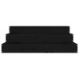 Jardinera de madera maciza de pino negro 78x78x27 cm en Macetas y jardineras | Comprar online en Foru.es