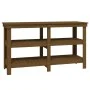Banco de trabajo madera maciza pino marrón miel 142,5x50x80 cm de vidaXL, Mesas de trabajo - Ref: Foro24-823652, Precio: 137,...