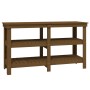 Banco de trabajo madera maciza pino marrón miel 142,5x50x80 cm de vidaXL, Mesas de trabajo - Ref: Foro24-823652, Precio: 139,...