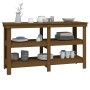 Banco de trabajo madera maciza pino marrón miel 142,5x50x80 cm de vidaXL, Mesas de trabajo - Ref: Foro24-823652, Precio: 139,...
