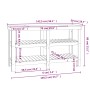Banco de trabajo madera maciza pino marrón miel 142,5x50x80 cm de vidaXL, Mesas de trabajo - Ref: Foro24-823652, Precio: 139,...