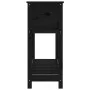Jardinera con estante madera maciza pino negro 111,5x34,5x81 cm de vidaXL, Maceteros y jardineras - Ref: Foro24-823770, Preci...