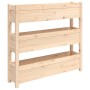 Jardinera de madera maciza de pino 112x25x104,5 cm en Macetas y jardineras | Comprar online en Foru.es