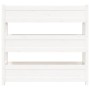 Jardinera de madera maciza de pino blanco 112x25x104,5 cm en Macetas y jardineras | Comprar online en Foru.es