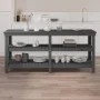 Solid gray pine wood workbench 181x50x80 cm by vidaXL, Work tables - Ref: Foro24-823656, Price: 215,27 €, Discount: %