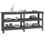 Solid gray pine wood workbench 181x50x80 cm by vidaXL, Work tables - Ref: Foro24-823656, Price: 215,27 €, Discount: %
